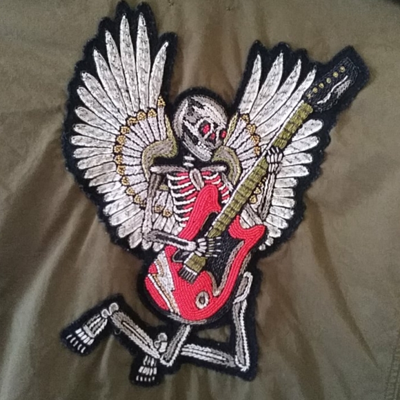 Zadig & Voltaire Kayak Bis Winged Skeleton Jacket - Picture 2 of 14